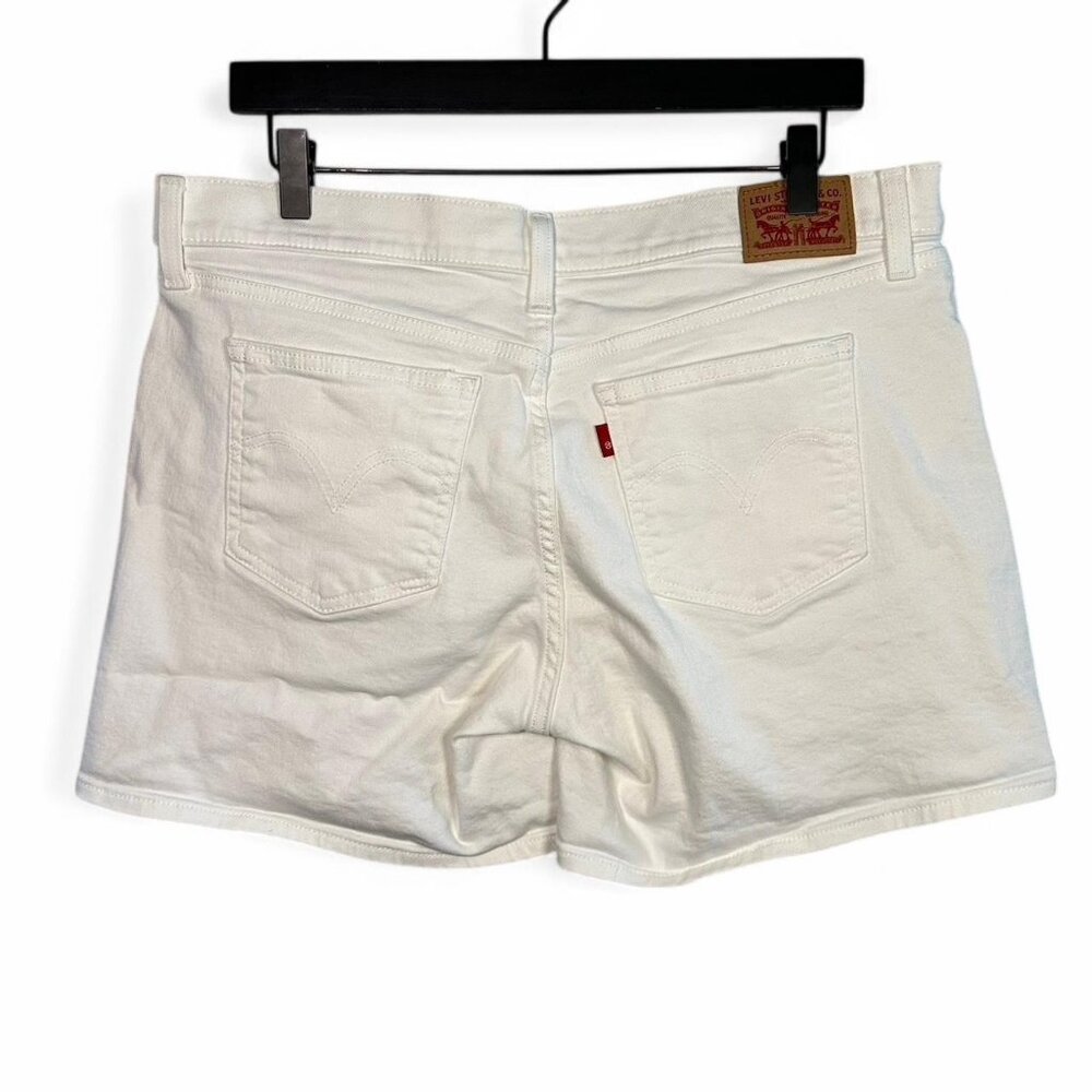 Levi's White Denim Shorts